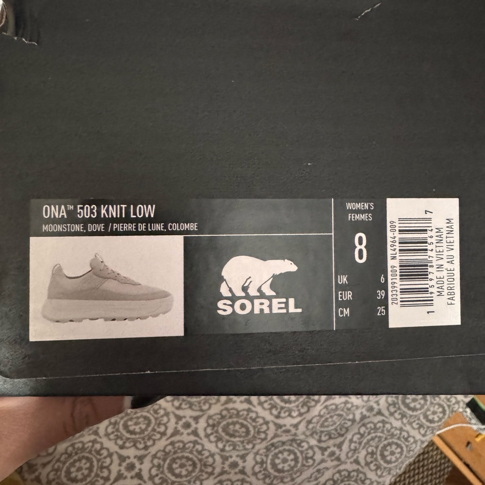 Sorel Women's ONA 503 Knit Sneakers size 8 (New in Box) - Picture 11 of 16